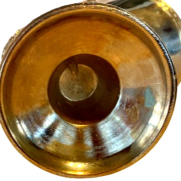 Vintage Embossed Sugar Scuttle Silverplate Sugar Bowl Floral Rose Design - Picture 3 of 7